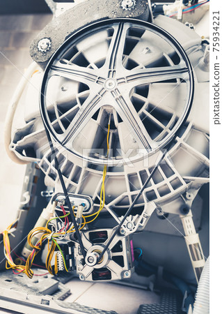 washing machine with open enclosure is ready for service washing machine with open enclosure is ready for service 75934221