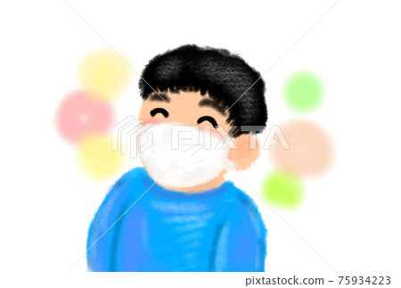 男孩蒙面微笑 男孩蒙面微笑 75934223