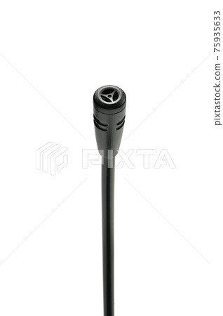 Talking microphone on white background Talking microphone on white background 75935633