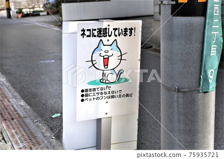 I'm annoying the cat! Signboard 75935721