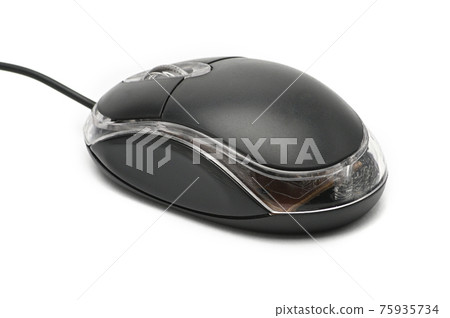 Computer mouse on white background Computer mouse on white background 75935734