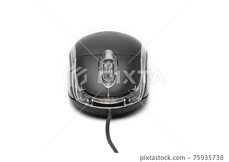 Computer mouse on white background 75935738