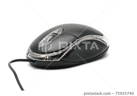 Computer mouse on white background Computer mouse on white background 75935740
