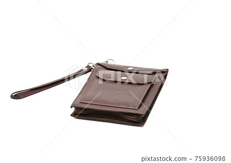 Purse with strap on a white background. 75936098