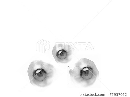 Three eyes ink and water diluted water color style mytic for thrid sight illustartion Three eyes ink and water diluted water color style mytic for thrid sight illustartion 75937052