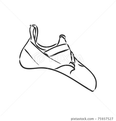 climbing shoes vector