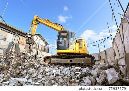 Demolition work site Demolition work site 75937579