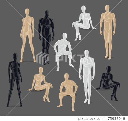 Isolated Mannequins Isolated Mannequins 75938046