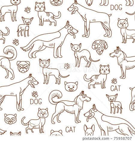 doodle pets pattern doodle pets pattern 75938707