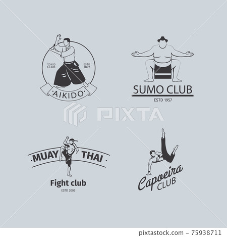 Fight club logo set 75938711