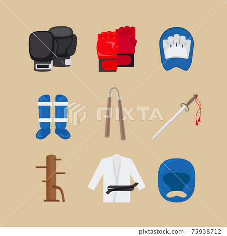 Martial arts icons Martial arts icons 75938712