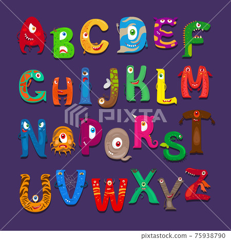 Funny alphabet for kids Funny alphabet for kids 75938790