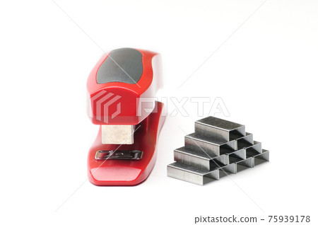 Office stapler on a white background 75939178