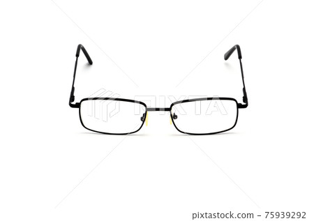 Optical eyeglasses on a white background. 75939292