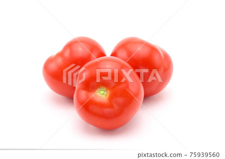 Red tomatoes on white background Red tomatoes on white background 75939560