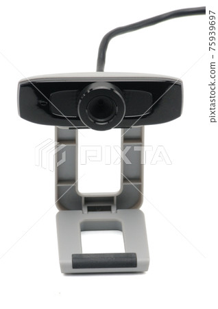 Web camera for broadcasting video and still images on the Internet on white backgroumd.Camera.Lens. Web camera for broadcasting video and still images on the Internet on white backgroumd.Camera.Lens. 75939697