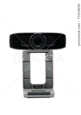 Web camera for broadcasting video and still images on the Internet on white backgroumd.Camera.Lens. Web camera for broadcasting video and still images on the Internet on white backgroumd.Camera.Lens. 75939698