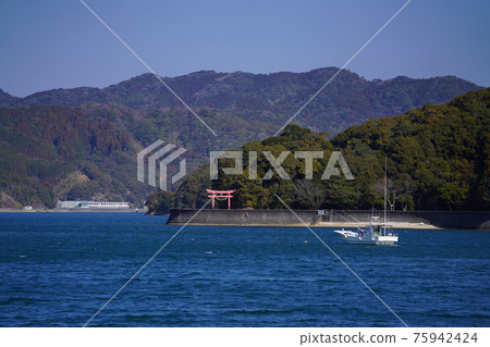 Torii seen from Tosa Bay 75942424
