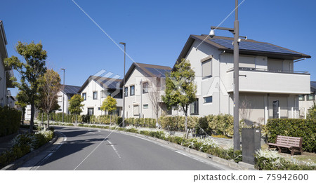 Quiet new residential area, new two-story home, 75942600