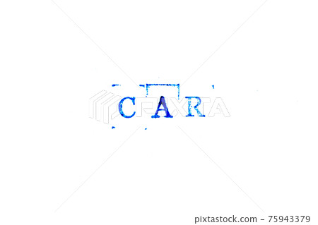 Blue color ink of rubber stamp in word CAR (Abbreviation of corrective action request) on white paper background Blue color ink of rubber stamp in word CAR (Abbreviation of corrective action request) on white paper background 75943379