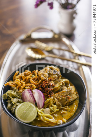Khao soy a famous northern Thai food Khao soy a famous northern Thai food 75944971