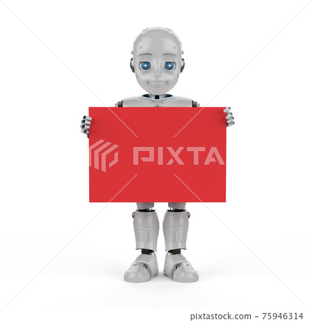 robotic boy with blank space robotic boy with blank space 75946314