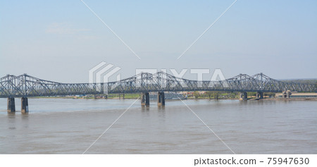 The Natchez Vidalia Bridge spans over the Mississippi River. The tallest bridge in Mississippi The Natchez Vidalia Bridge spans over the Mississippi River. The tallest bridge in Mississippi 75947630