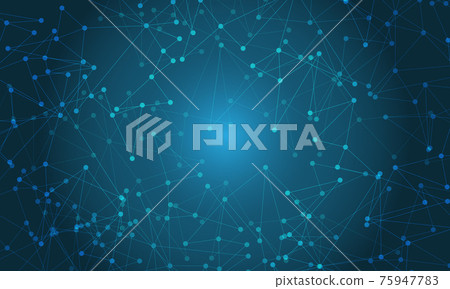 Abstract blue line dot connect network geometric technology futuristic background vector illustration. Abstract blue line dot connect network geometric technology futuristic background vector illustration. 75947783
