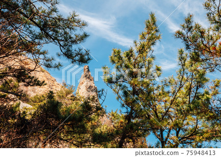 Gogunsan Islands Daejangdo Daejangbong peak rock in Gunsan, Korea Gogunsan Islands Daejangdo Daejangbong peak rock in Gunsan, Korea 75948413