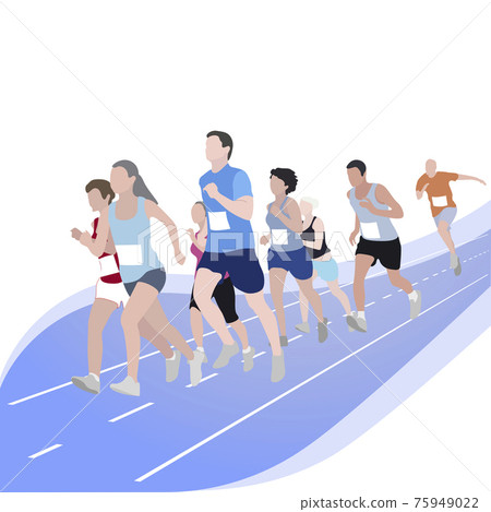 Marathon runner event, competition sport run Marathon runner event, competition sport run 75949022
