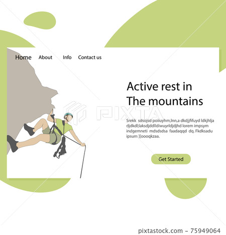 Active rest in mountains landing page Active rest in mountains landing page 75949064