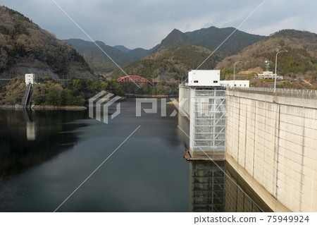 Spring Yasaka Dam 75949924