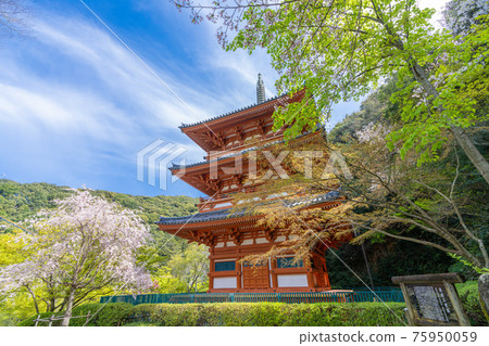 Kiyomizudera Mie Pagoda, Miyama City, Fukuoka Prefecture Kiyomizudera Mie Pagoda, Miyama City, Fukuoka Prefecture 75950059