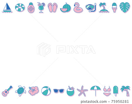 Beach item background Beach item background 75950281