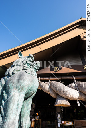 Hitachinokuniizumo Shrine guardian dog Hitachinokuniizumo Shrine guardian dog 75952469
