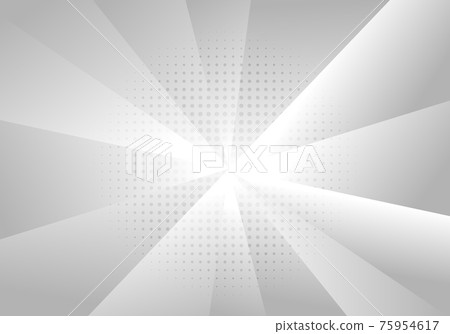 Abstract background white gradient radius geometric with halftone effect Abstract background white gradient radius geometric with halftone effect 75954617