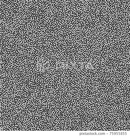 Cyclic Symmetric Multiscale Turing Pattern. Monochrome texture 75955855