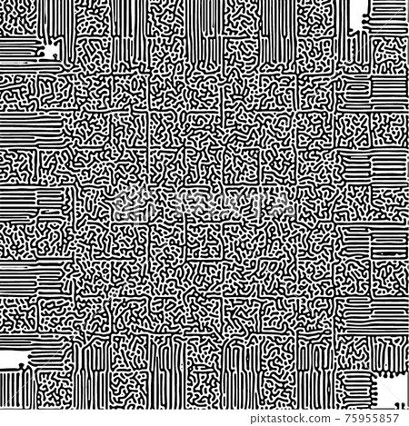 Cyclic Symmetric Multiscale Turing Pattern. Monochrome texture Cyclic Symmetric Multiscale Turing Pattern. Monochrome texture 75955857
