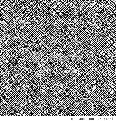 Cyclic Symmetric Multiscale Turing Pattern. Monochrome texture 75955871