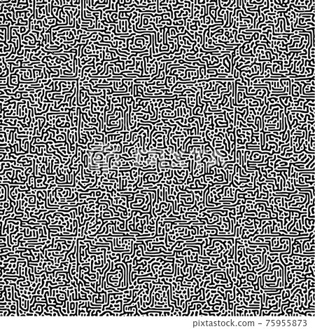 Cyclic Symmetric Multiscale Turing Pattern. Monochrome texture Cyclic Symmetric Multiscale Turing Pattern. Monochrome texture 75955873
