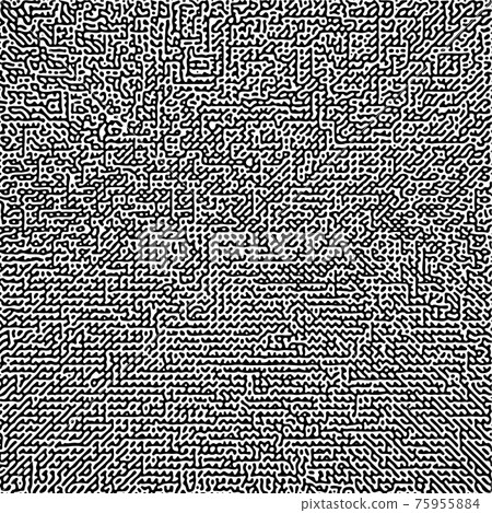 Cyclic Symmetric Multiscale Turing Pattern. Monochrome texture 75955884