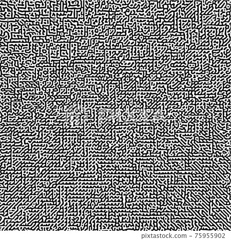 Cyclic Symmetric Multiscale Turing Pattern. Monochrome texture Cyclic Symmetric Multiscale Turing Pattern. Monochrome texture 75955902