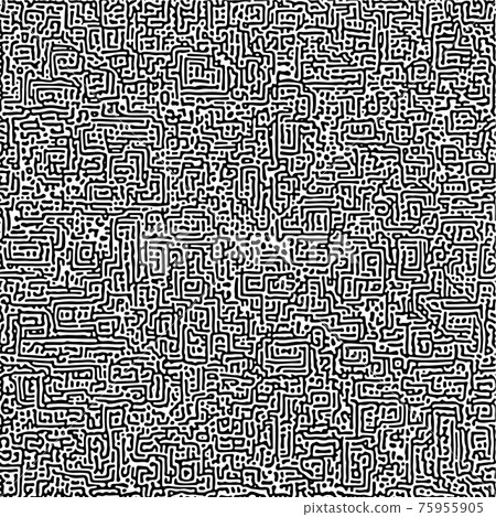 Cyclic Symmetric Multiscale Turing Pattern. Monochrome texture Cyclic Symmetric Multiscale Turing Pattern. Monochrome texture 75955905