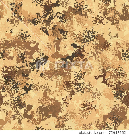 Desert Seamless Camo Graphic Print. Autumn Camouflage Seamless Pattern Desert Seamless Camo Graphic Print. Autumn Camouflage Seamless Pattern 75957362