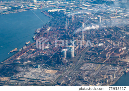 Chiba Prefecture Futtsu City Futtsu Thermal Power Station Power Plant Natural Gas Gas Turbine Keiyo Industrial Zone Tokyo Bay 75958317