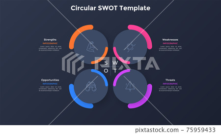 Modern Infographic Vector Template 75959433