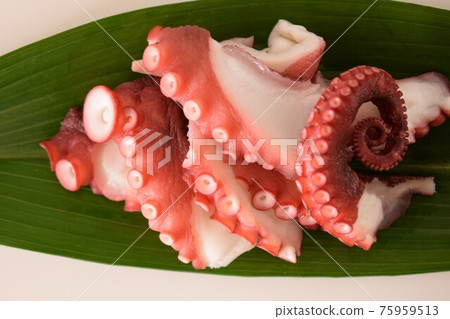 Boiled octopus sashimi, octopus sashimi, boiled octopus on Haran Boiled octopus sashimi, octopus sashimi, boiled octopus on Haran 75959513