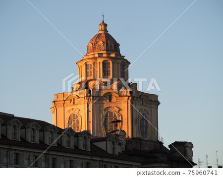 San Lorenzo church dome in Turin San Lorenzo church dome in Turin 75960741