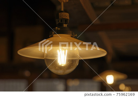 Bare light bulb interior 75962169