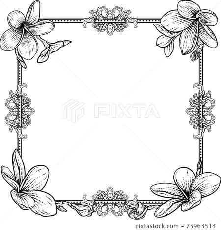 Plumeria Frangipani Tropical Flower Wedding Invite 75963513